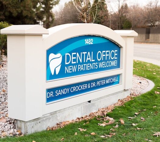 Dr. Peter Mitchell | Dentist Clinic Sign Kelowna